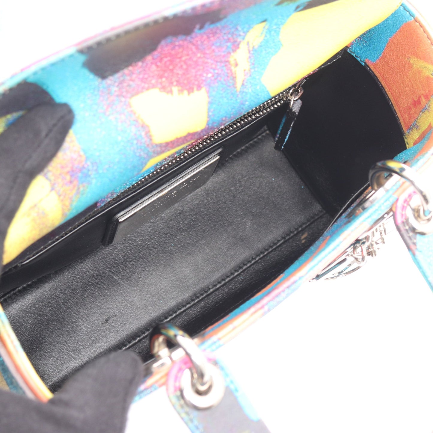 レディディオール スモール Christian Dior × Chris Martin ハンドバッグ レザー グリッター マルチカラー 2WAY 数量限定モデル クリスチャンディオール バッグ Christian Dior