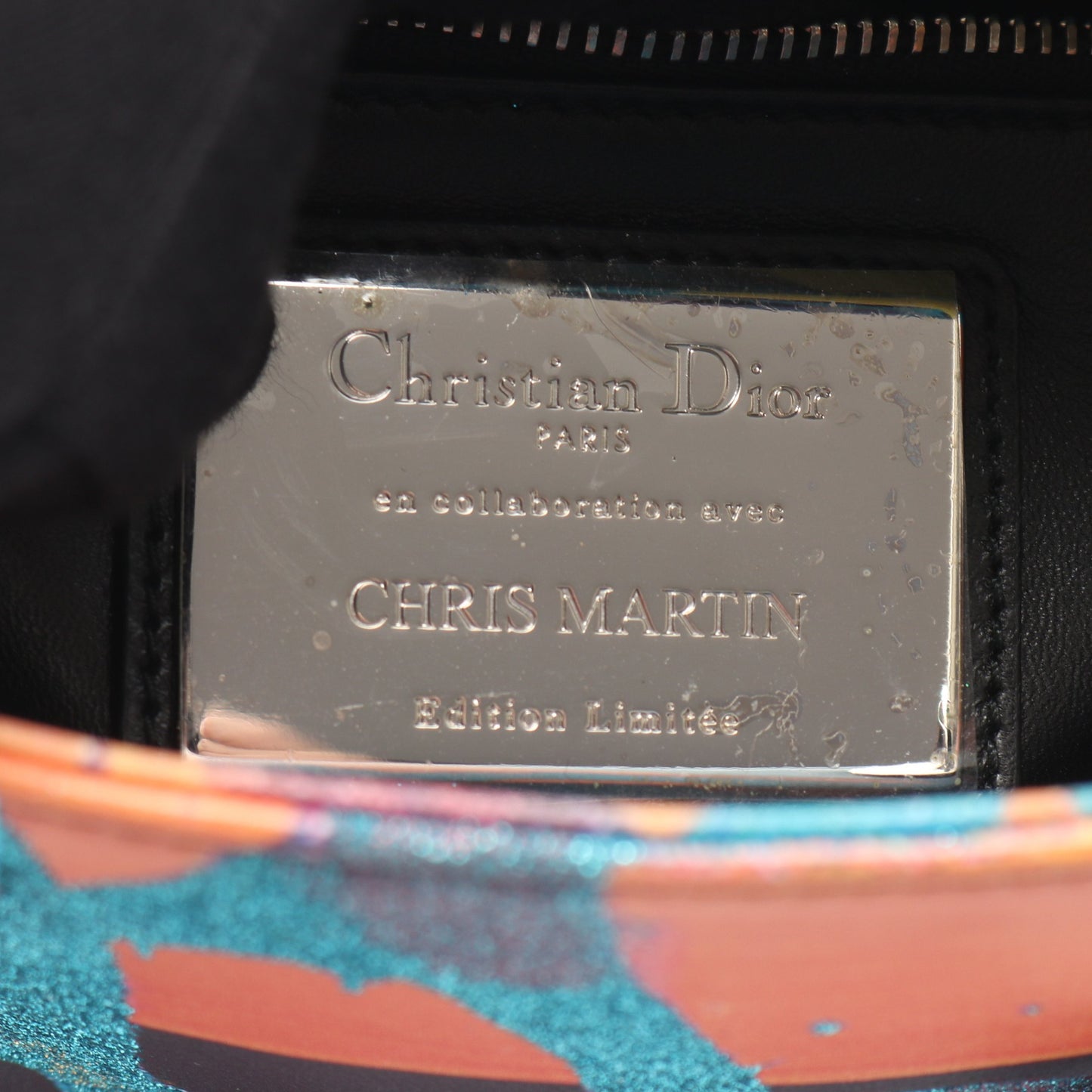 レディディオール スモール Christian Dior × Chris Martin ハンドバッグ レザー グリッター マルチカラー 2WAY 数量限定モデル クリスチャンディオール バッグ Christian Dior