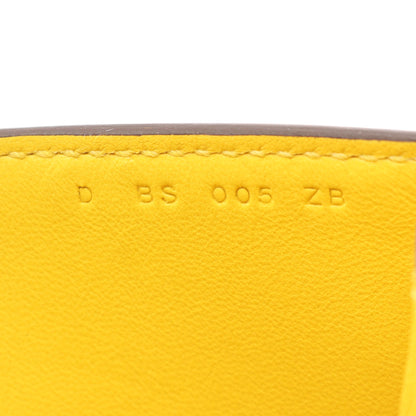 ツインズ ジョーヌアンブル ショルダーバッグ エバーカラー イエロー シルバー金具 D刻印 エルメス バッグ HERMES