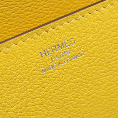 ツインズ ジョーヌアンブル ショルダーバッグ エバーカラー イエロー シルバー金具 D刻印 エルメス バッグ HERMES