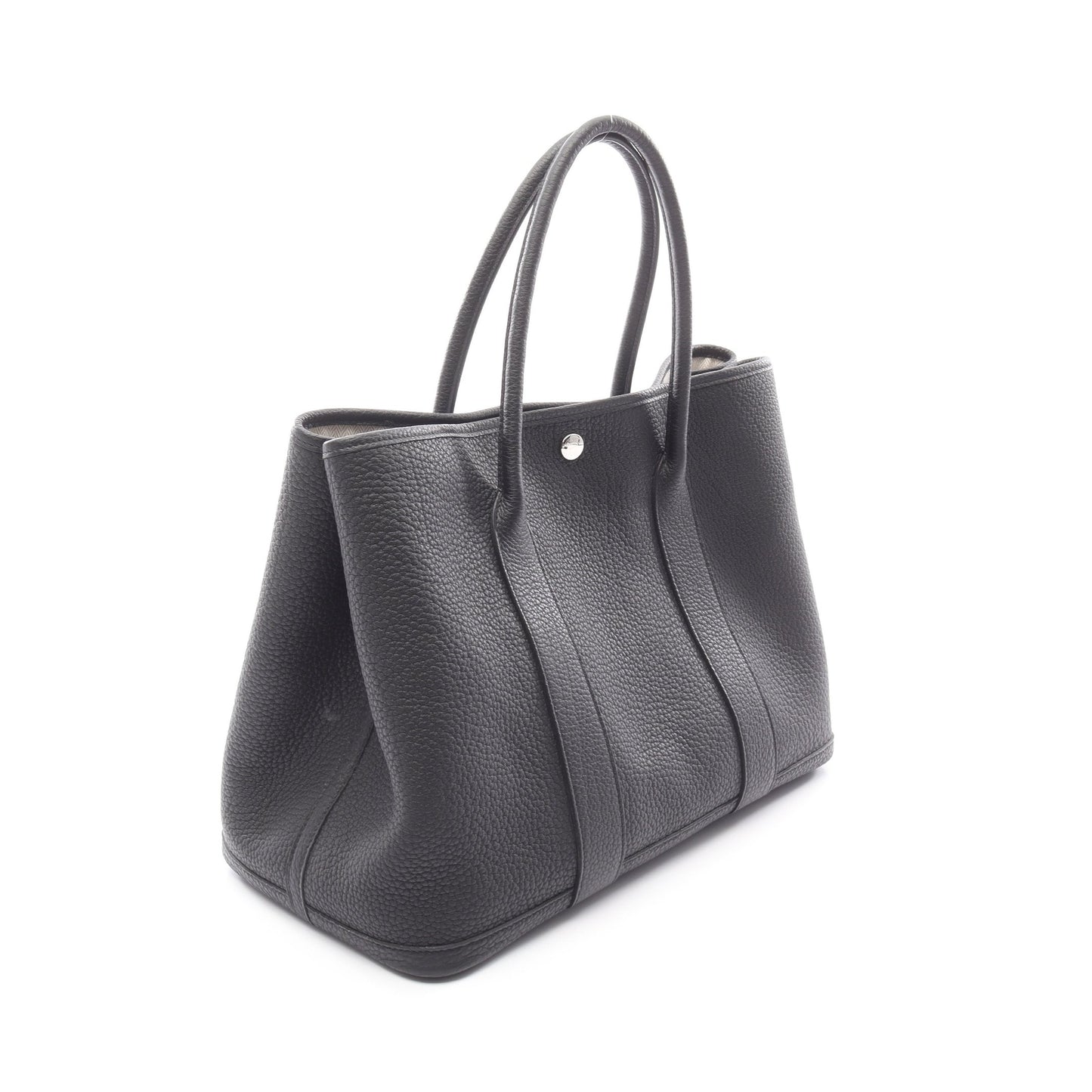 ガーデンパーティPM ハンドバッグ トートバッグ ネゴンダ ブラック シルバー金具 U刻印 エルメス バッグ HERMES