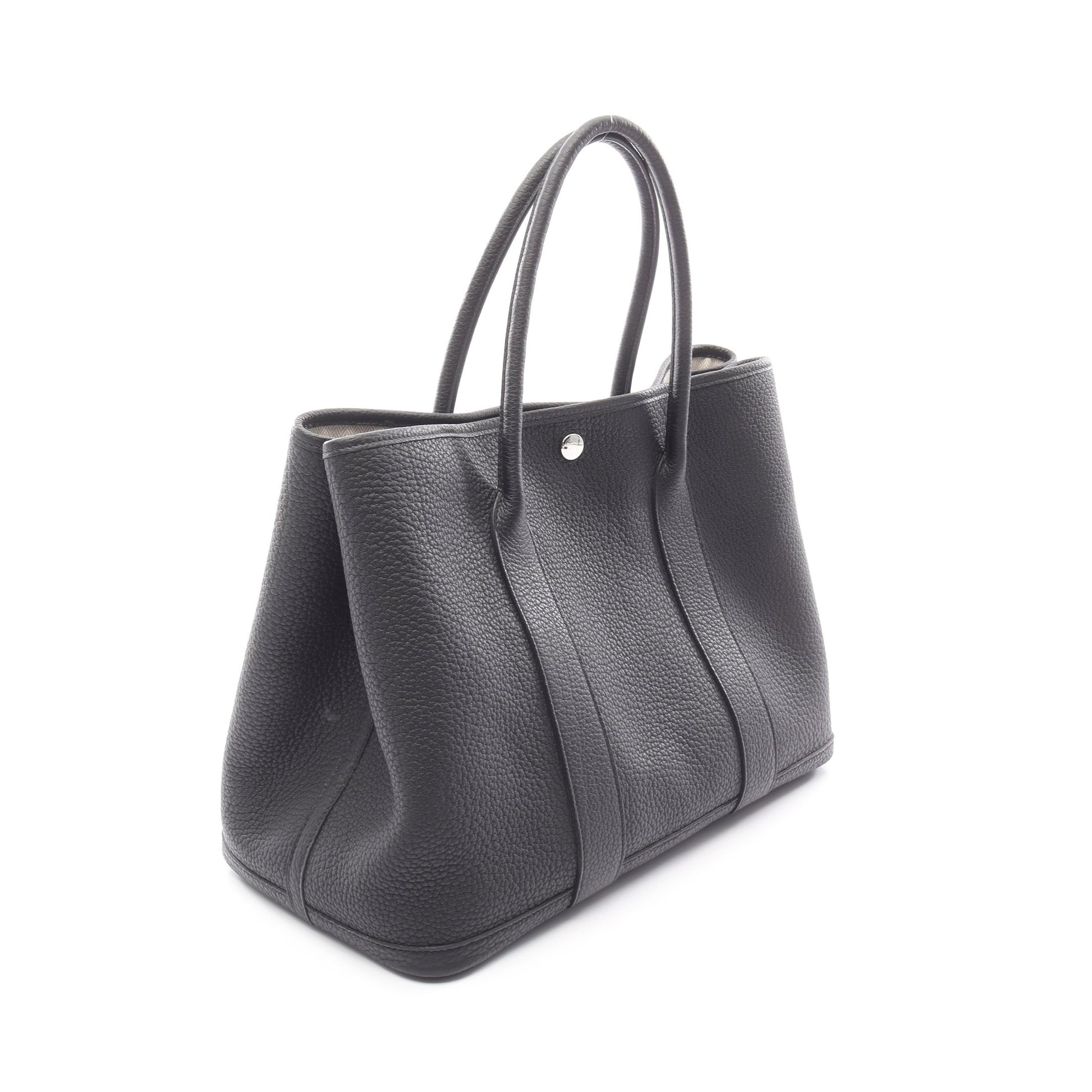 ガーデンパーティPM ハンドバッグ トートバッグ ネゴンダ ブラック シルバー金具 U刻印 エルメス バッグ HERMES