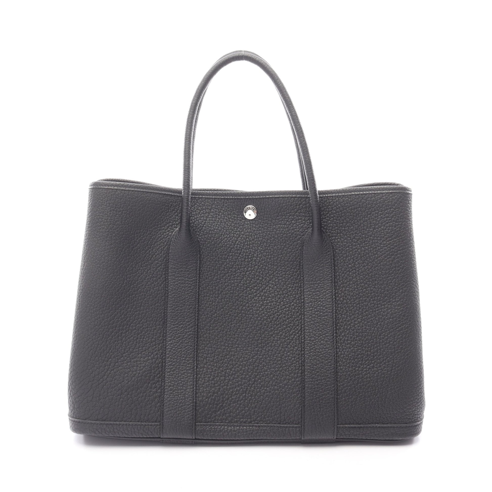 ガーデンパーティPM ハンドバッグ トートバッグ ネゴンダ ブラック シルバー金具 U刻印 エルメス バッグ HERMES