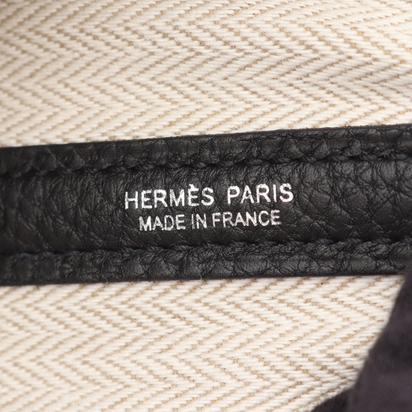 ガーデンパーティPM ハンドバッグ トートバッグ ネゴンダ ブラック シルバー金具 U刻印 エルメス バッグ HERMES