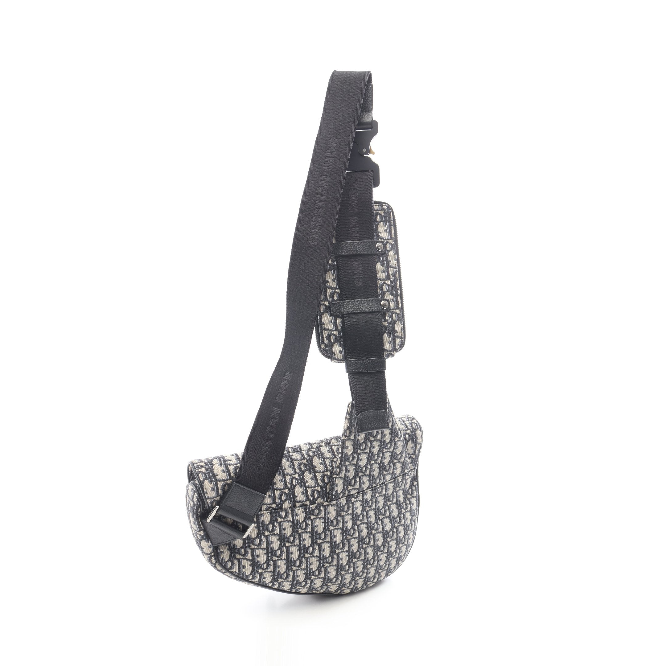 SADDLE サドル オブリーク ジャガード ボディバッグ キャンバス レザー