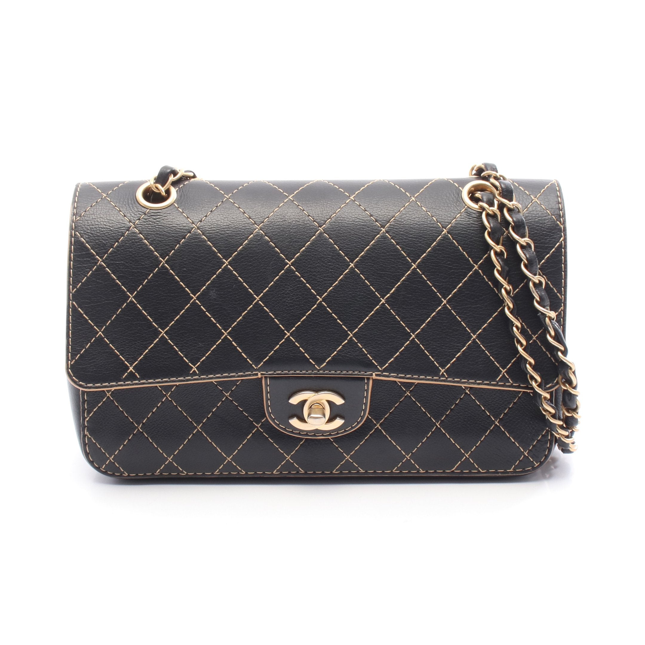 シャネル マトラッセ Wフラップ Wチェーンショルダーバッグ  レディース・ショ CHANEL/シャネル】 マトラッセ WフラップWチェーン ショルダーバッグ