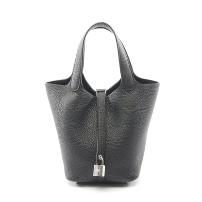 ピコタンロックPM ハンドバッグ トリヨンクレマンス ブラック シルバー金具 B刻印 エルメス バッグ HERMES