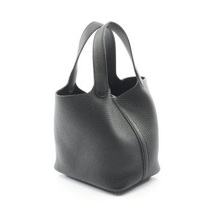 ピコタンロックPM ハンドバッグ トリヨンクレマンス ブラック シルバー金具 B刻印 エルメス バッグ HERMES