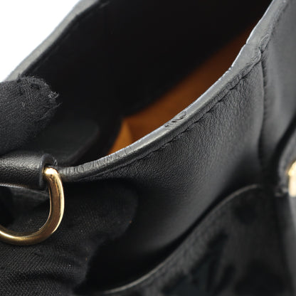 オンマイサイドMM モノグラムタフタージュ ノワール ハンドバッグ レザー ブラック 2WAY ルイヴィトン バッグ LOUIS VUITTON