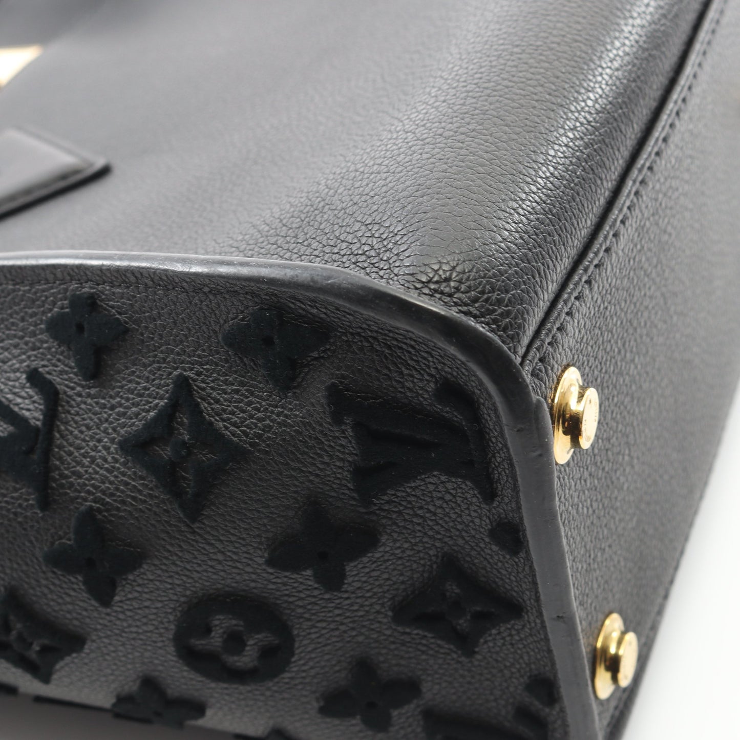 オンマイサイドMM モノグラムタフタージュ ノワール ハンドバッグ レザー ブラック 2WAY ルイヴィトン バッグ LOUIS VUITTON