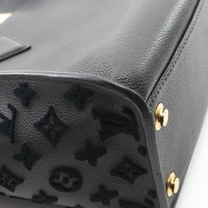 オンマイサイドMM モノグラムタフタージュ ノワール ハンドバッグ レザー ブラック 2WAY ルイヴィトン バッグ LOUIS VUITTON