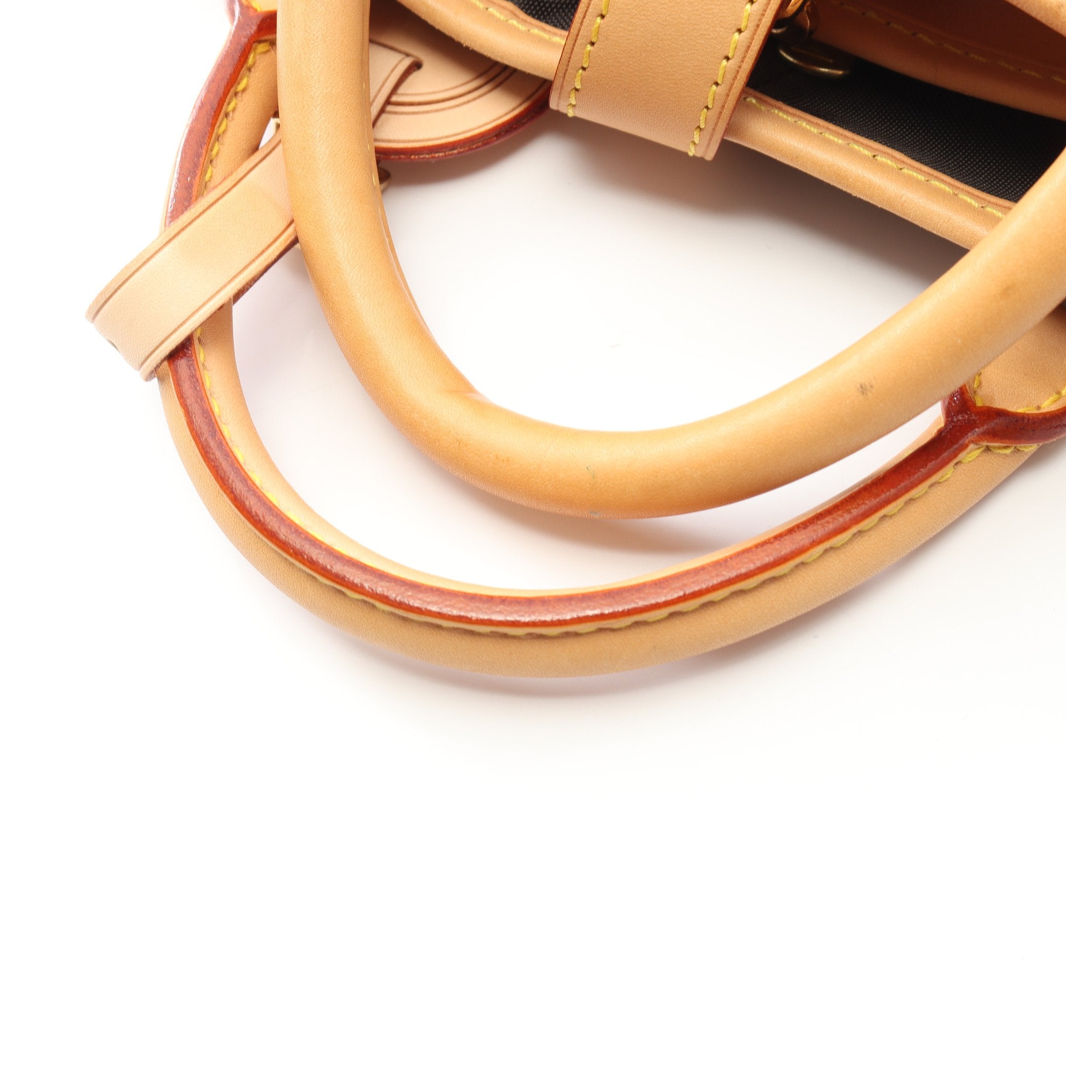 ウスポルトアビ モノグラム ガーメントバッグ PVC レザー ブラウン