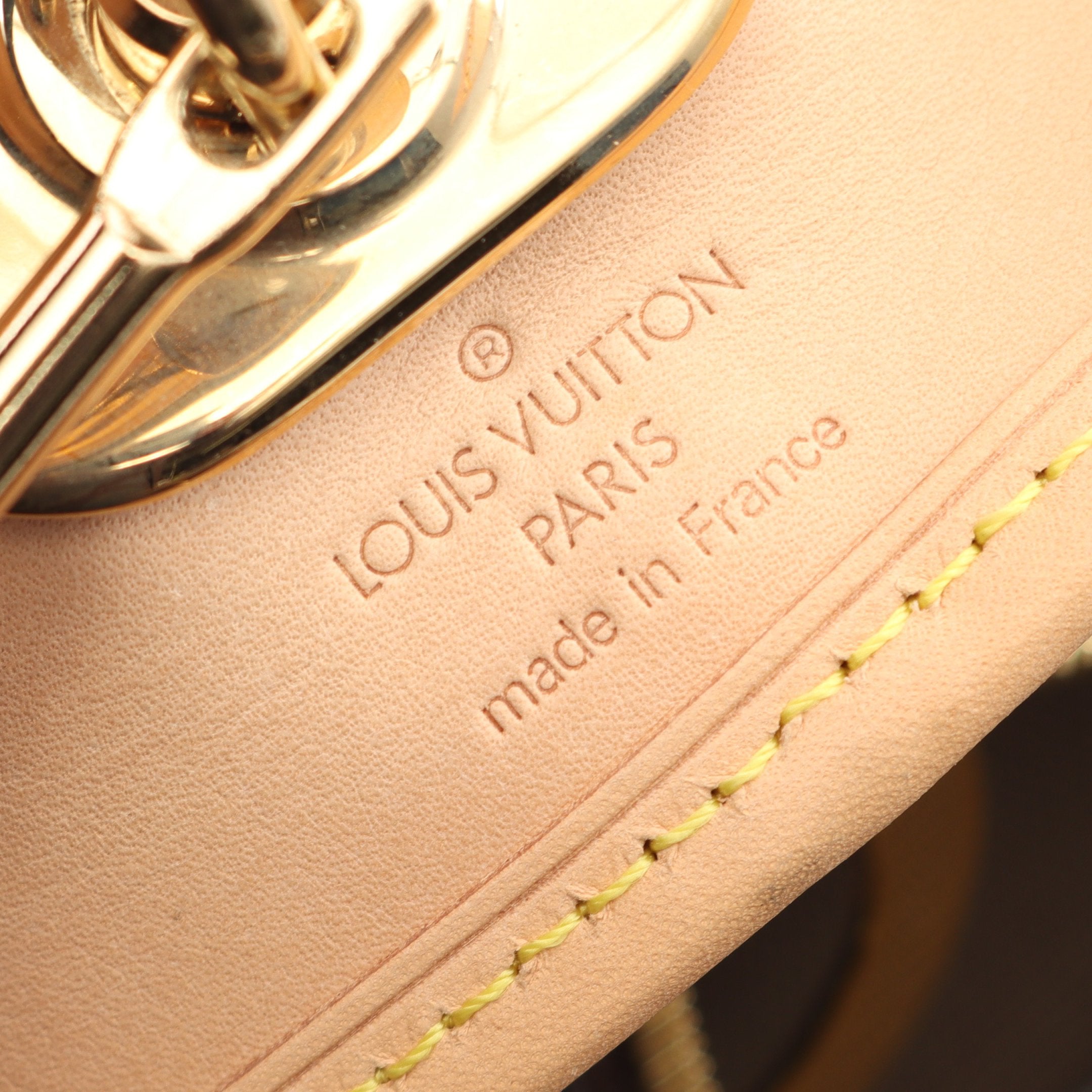 ウスポルトアビ モノグラム ガーメントバッグ PVC レザー ブラウン