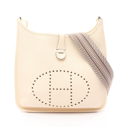 エヴリン 3 トロワ PM ナタ ショルダーバッグ トリヨンクレマンス アイボリー ゴールド金具 Z刻印 エルメス バッグ HERMES