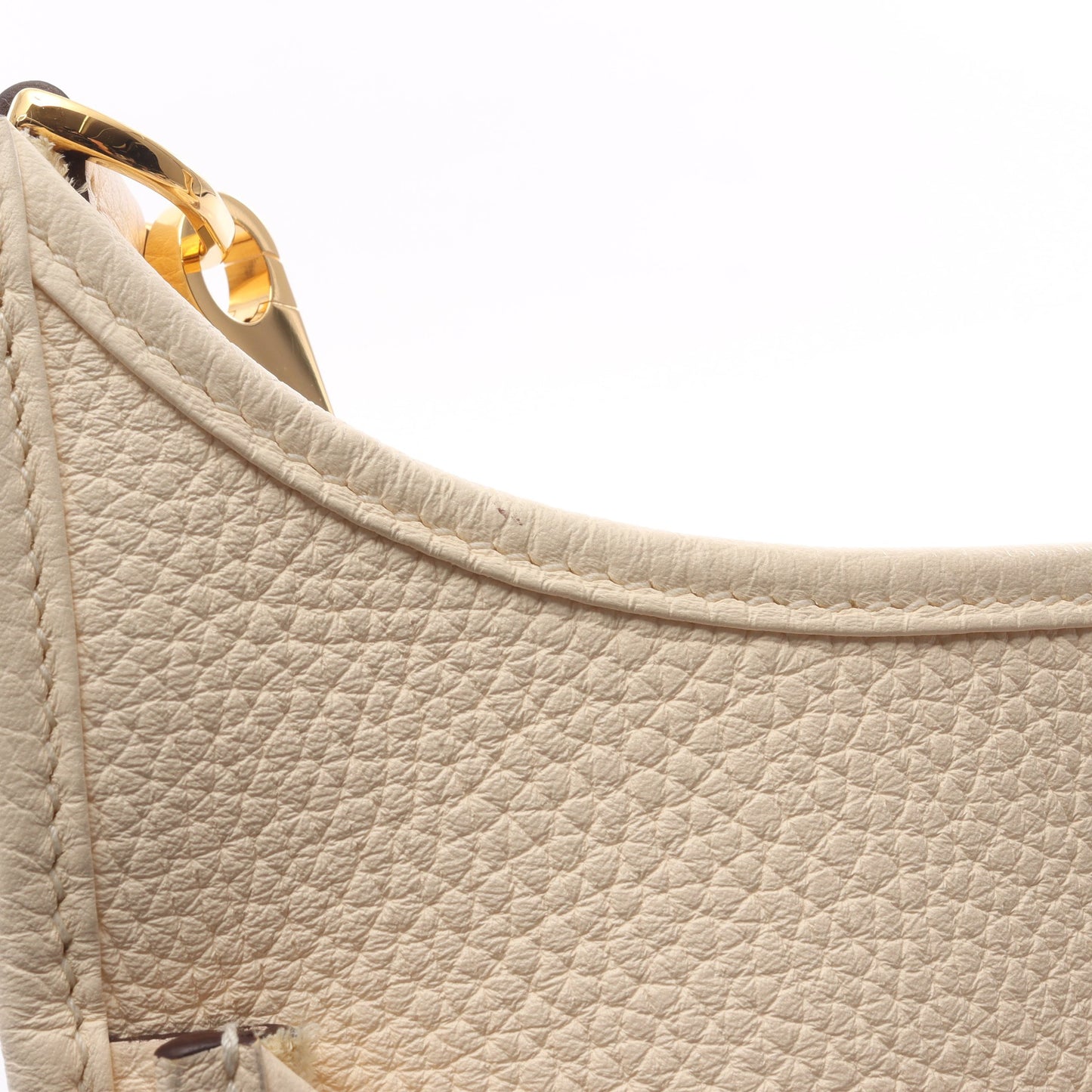 エヴリン 3 トロワ PM ナタ ショルダーバッグ トリヨンクレマンス アイボリー ゴールド金具 Z刻印 エルメス バッグ HERMES