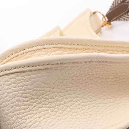 エヴリン 3 トロワ PM ナタ ショルダーバッグ トリヨンクレマンス アイボリー ゴールド金具 Z刻印 エルメス バッグ HERMES