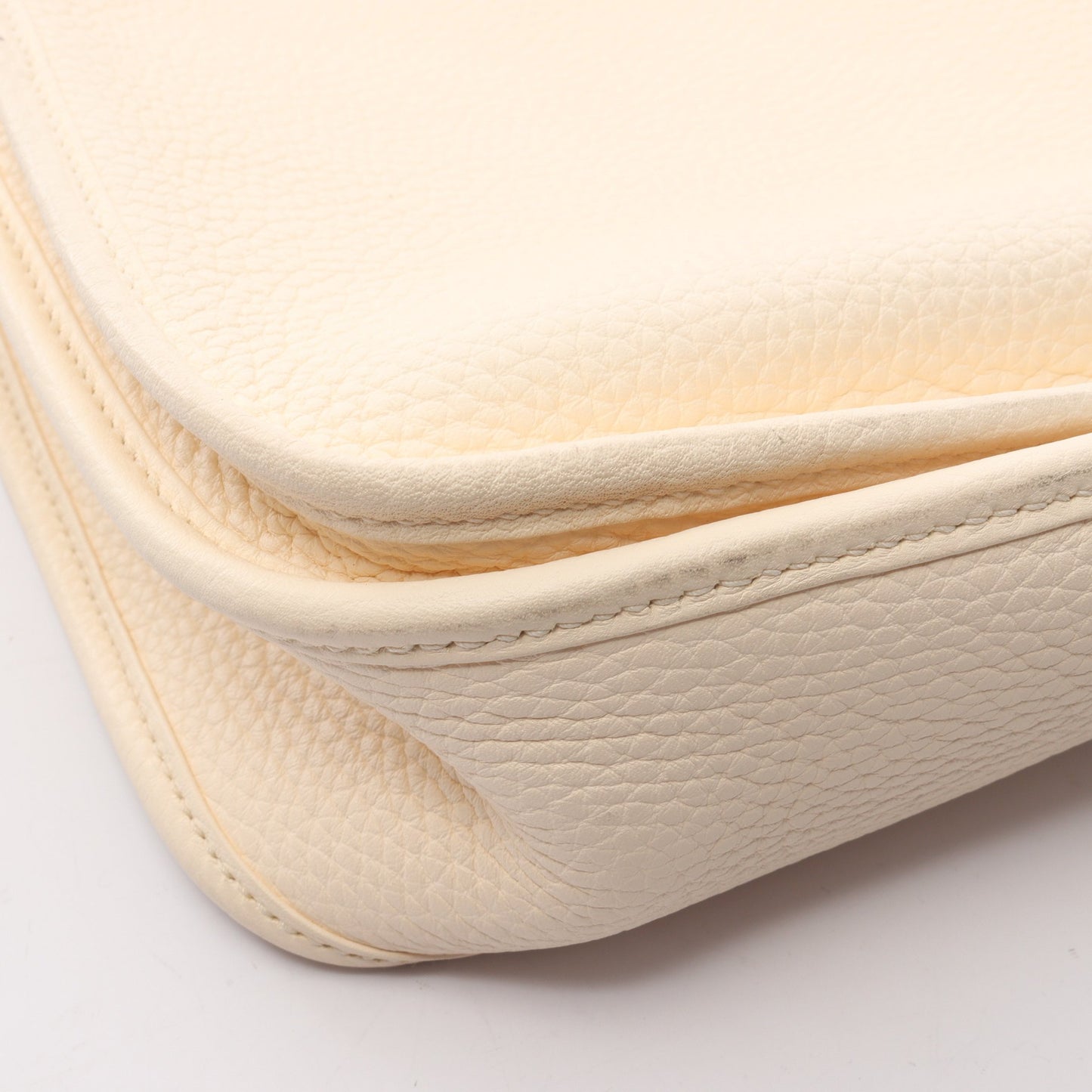 エヴリン 3 トロワ PM ナタ ショルダーバッグ トリヨンクレマンス アイボリー ゴールド金具 Z刻印 エルメス バッグ HERMES