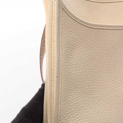 エヴリン 3 トロワ PM ナタ ショルダーバッグ トリヨンクレマンス アイボリー ゴールド金具 Z刻印 エルメス バッグ HERMES