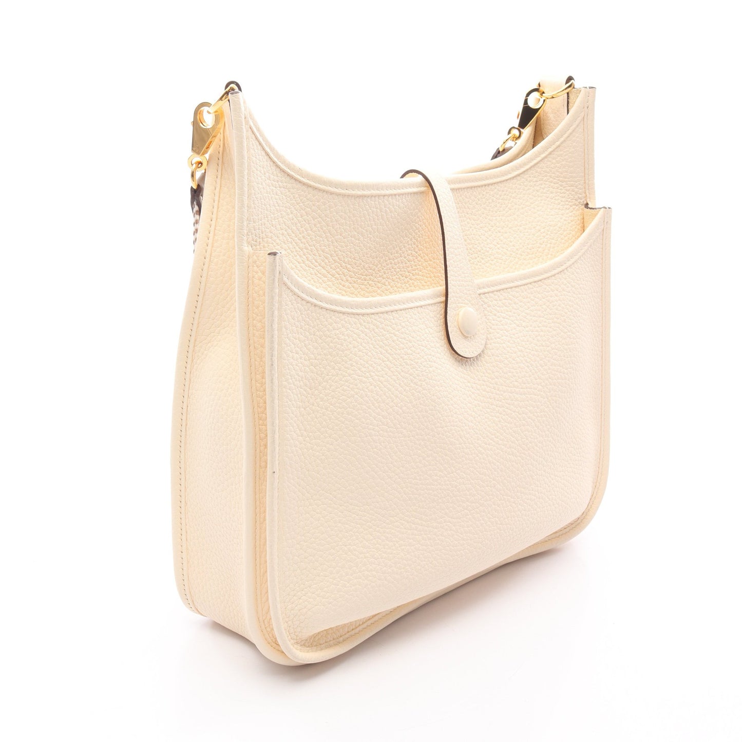 エヴリン 3 トロワ PM ナタ ショルダーバッグ トリヨンクレマンス アイボリー ゴールド金具 Z刻印 エルメス バッグ HERMES