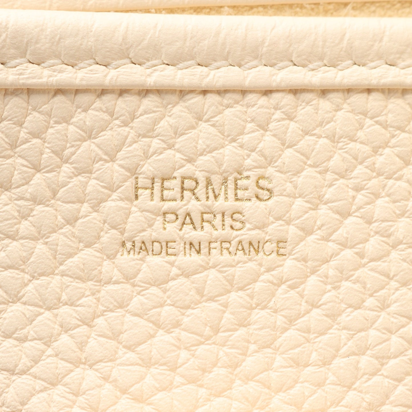 エヴリン 3 トロワ PM ナタ ショルダーバッグ トリヨンクレマンス アイボリー ゴールド金具 Z刻印 エルメス バッグ HERMES