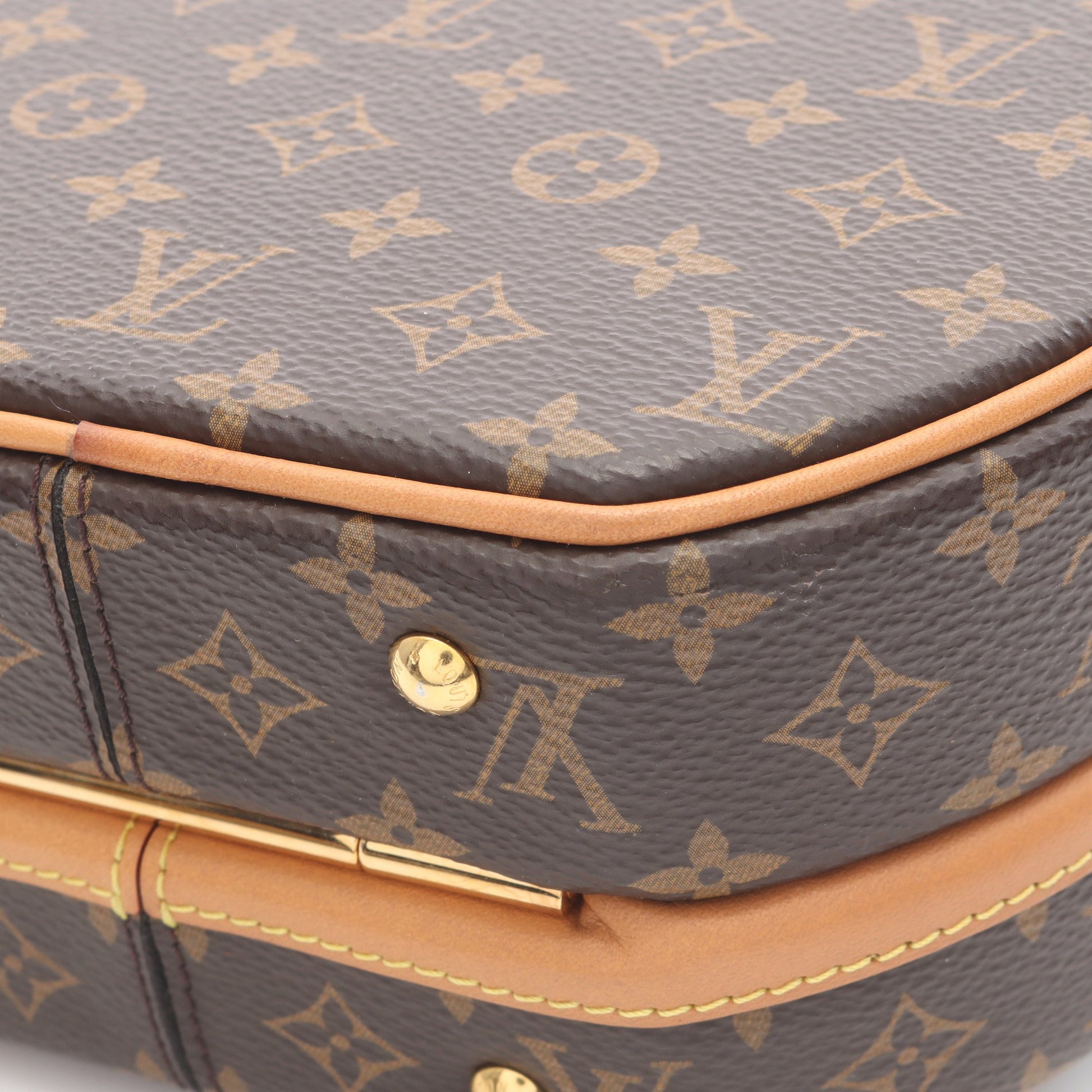 プティット ボワット シャポー モノグラム ハンドバッグ PVC レザー ブラウン 2WAY ルイヴィトン バッグ LOUIS VUITTON