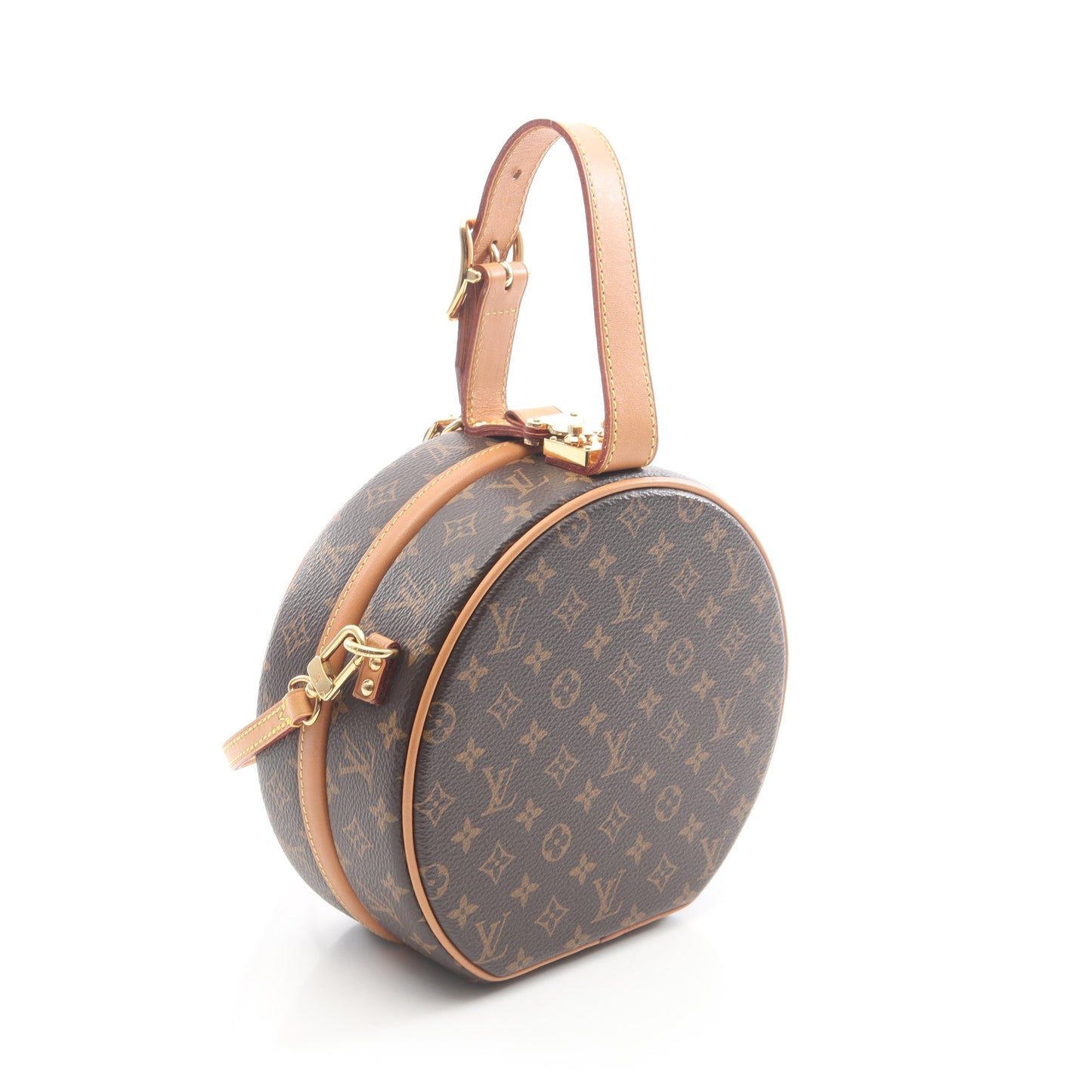 プティット ボワット シャポー モノグラム ハンドバッグ PVC レザー ブラウン 2WAY ルイヴィトン バッグ LOUIS VUITTON
