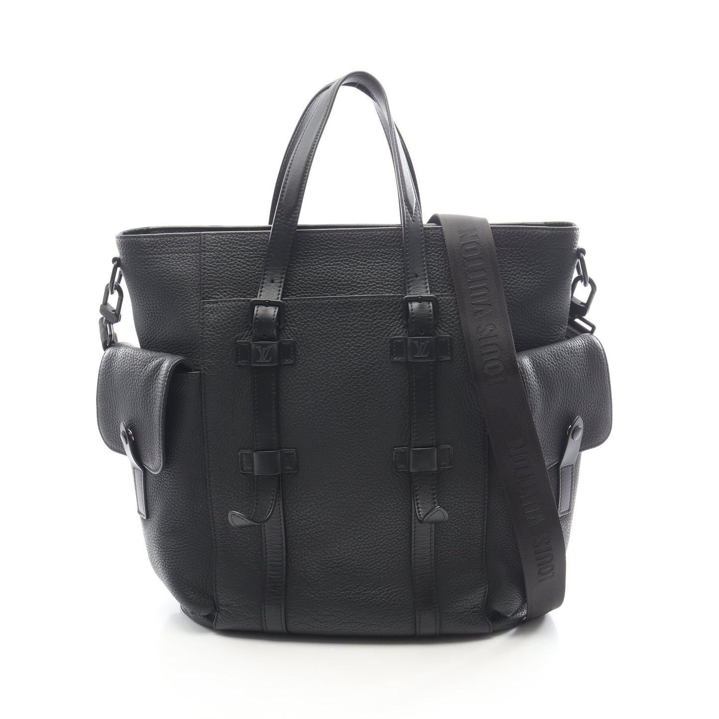 クリストファートート ハンドバッグ トートバッグ レザー ブラック 2WAY ルイヴィトン バッグ LOUIS VUITTON