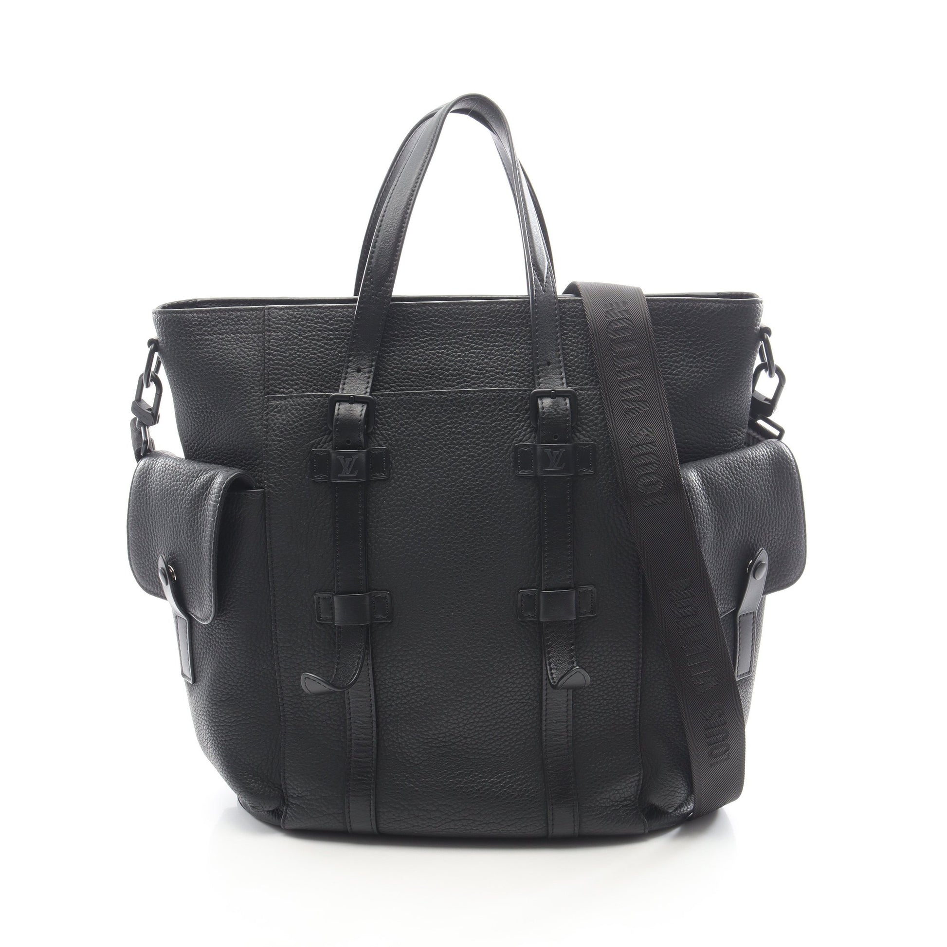 クリストファートート ハンドバッグ トートバッグ レザー ブラック 2WAY ルイヴィトン バッグ LOUIS VUITTON