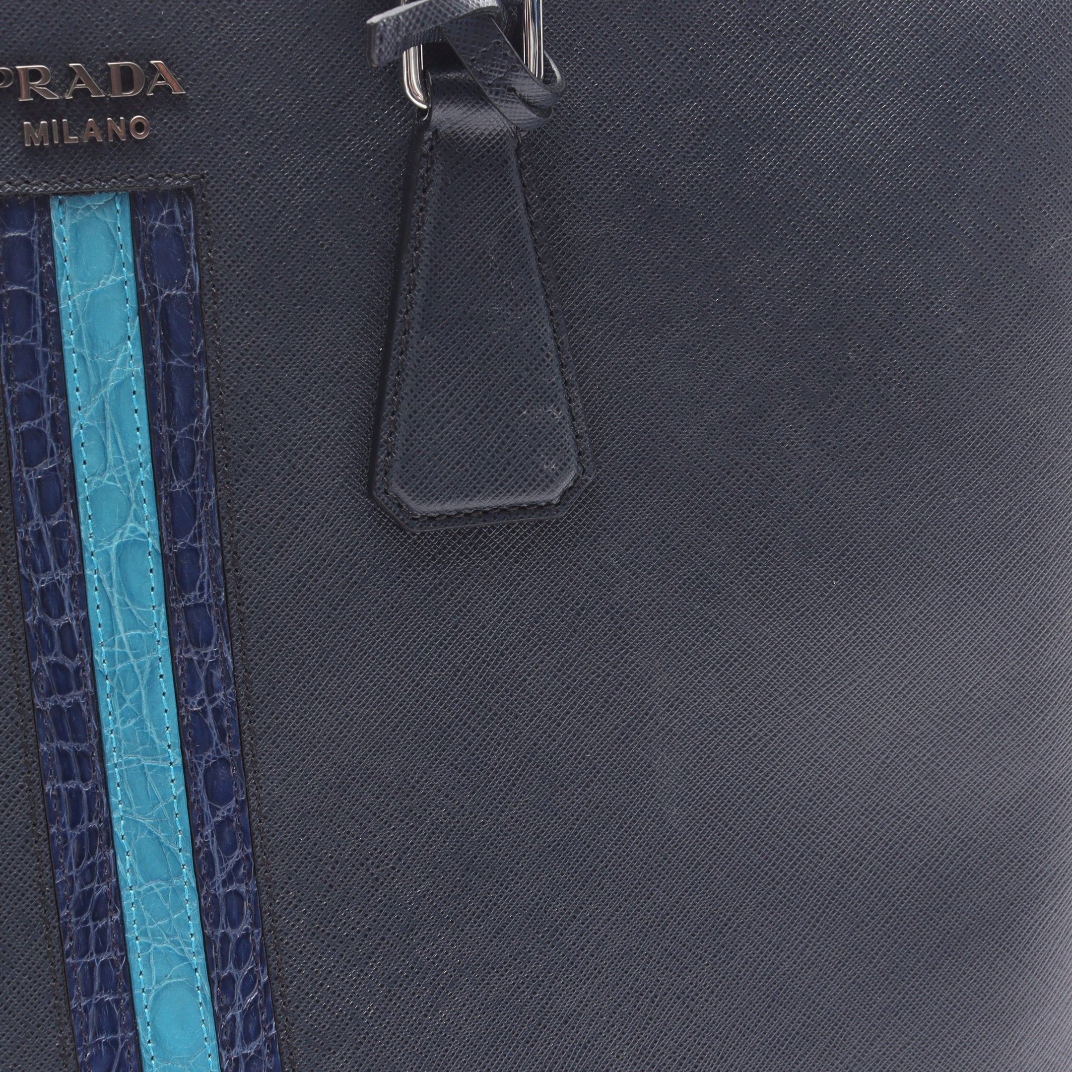 ビジネスバッグ ブリーフケース サフィアーノレザー クロコダイル