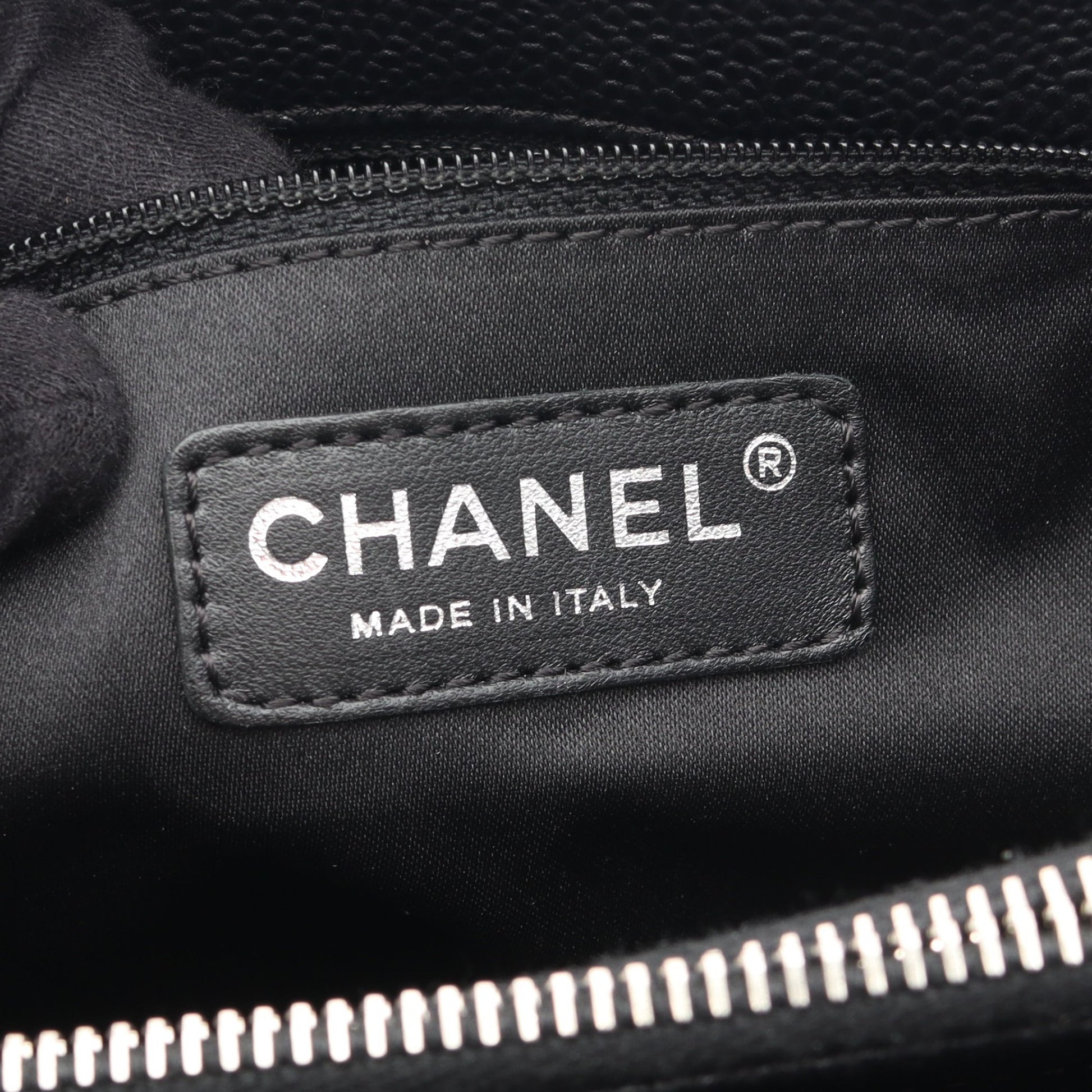 マトラッセ グランドショッピング GST チェーンショルダーバッグ チェーントートバッグ キャビアスキン ブラック シルバー金具 シャネル バッグ CHANEL