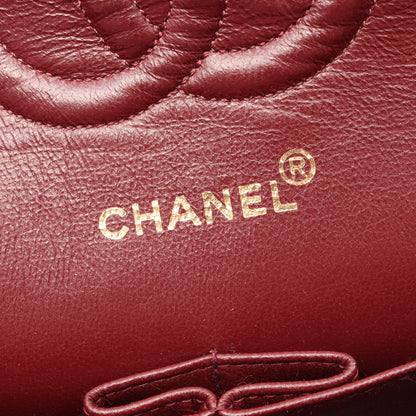 マトラッセ Wフラップ Wチェーンショルダーバッグ ラムスキン ブラック ゴールド金具 シャネル バッグ CHANEL