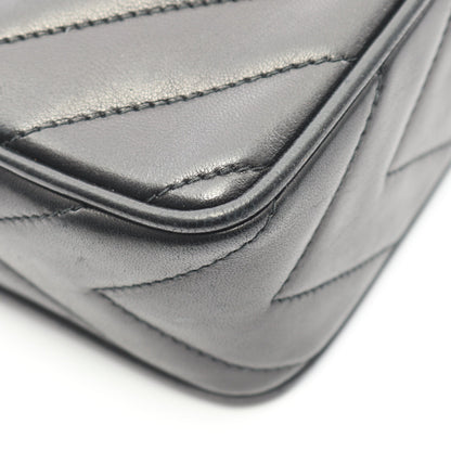 ダイヤステッチ チェーンショルダーバッグ ラムスキン ブラック ゴールド金具 タッセル ヴィンテージ シャネル バッグ CHANEL