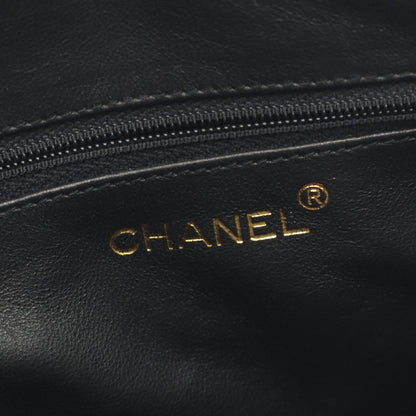 ダイヤステッチ チェーンショルダーバッグ ラムスキン ブラック ゴールド金具 タッセル ヴィンテージ シャネル バッグ CHANEL