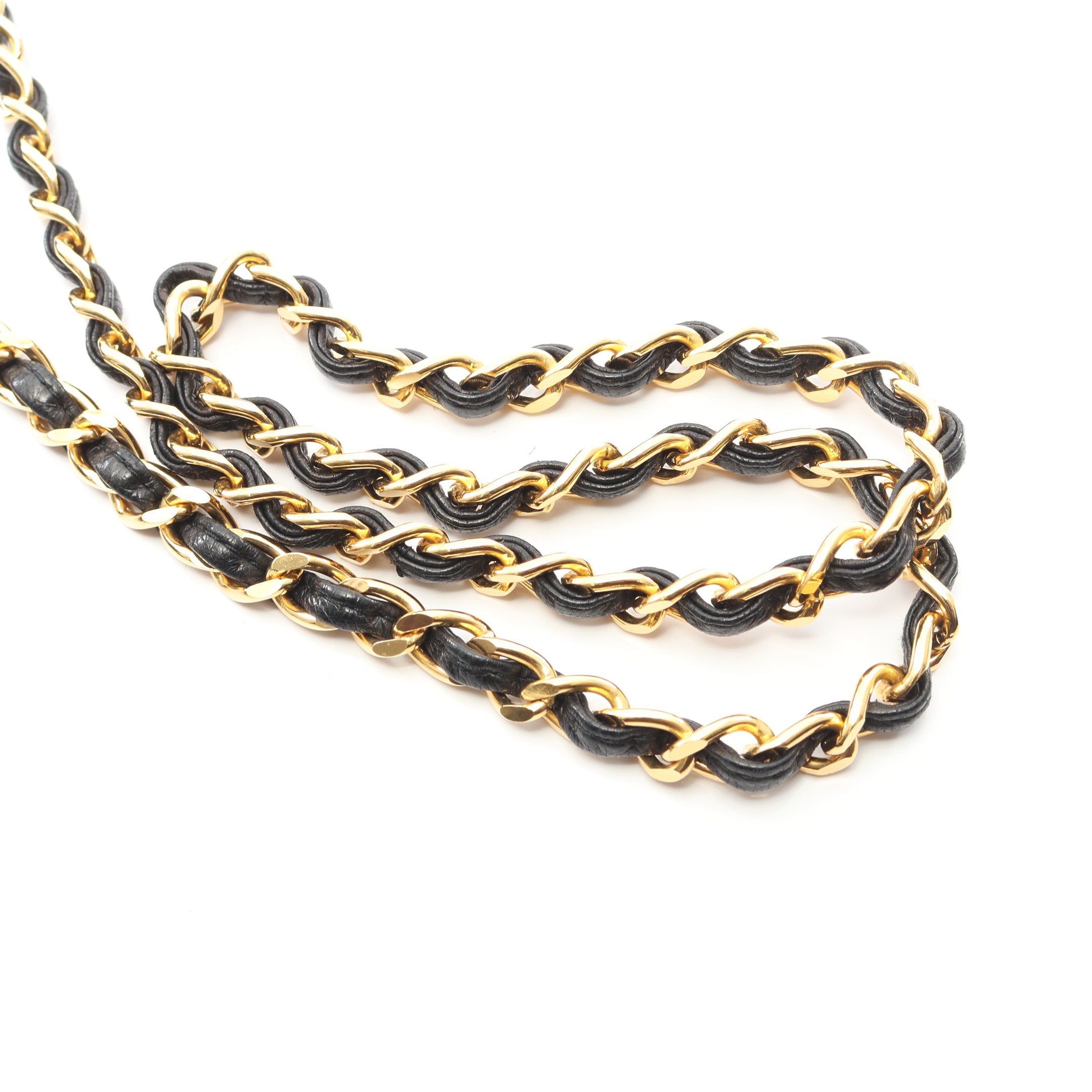 美品　シャネル ブラック ラムスキン パール　ゴールド ブレス　ヴィンテージ ダイヤステッチ チェーンショルダーバッグ ラムスキン ブラック