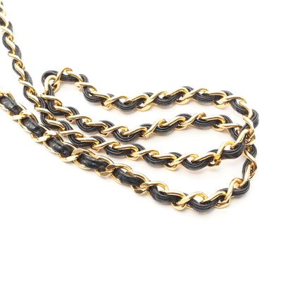 ダイヤステッチ チェーンショルダーバッグ ラムスキン ブラック ゴールド金具 タッセル ヴィンテージ シャネル バッグ CHANEL