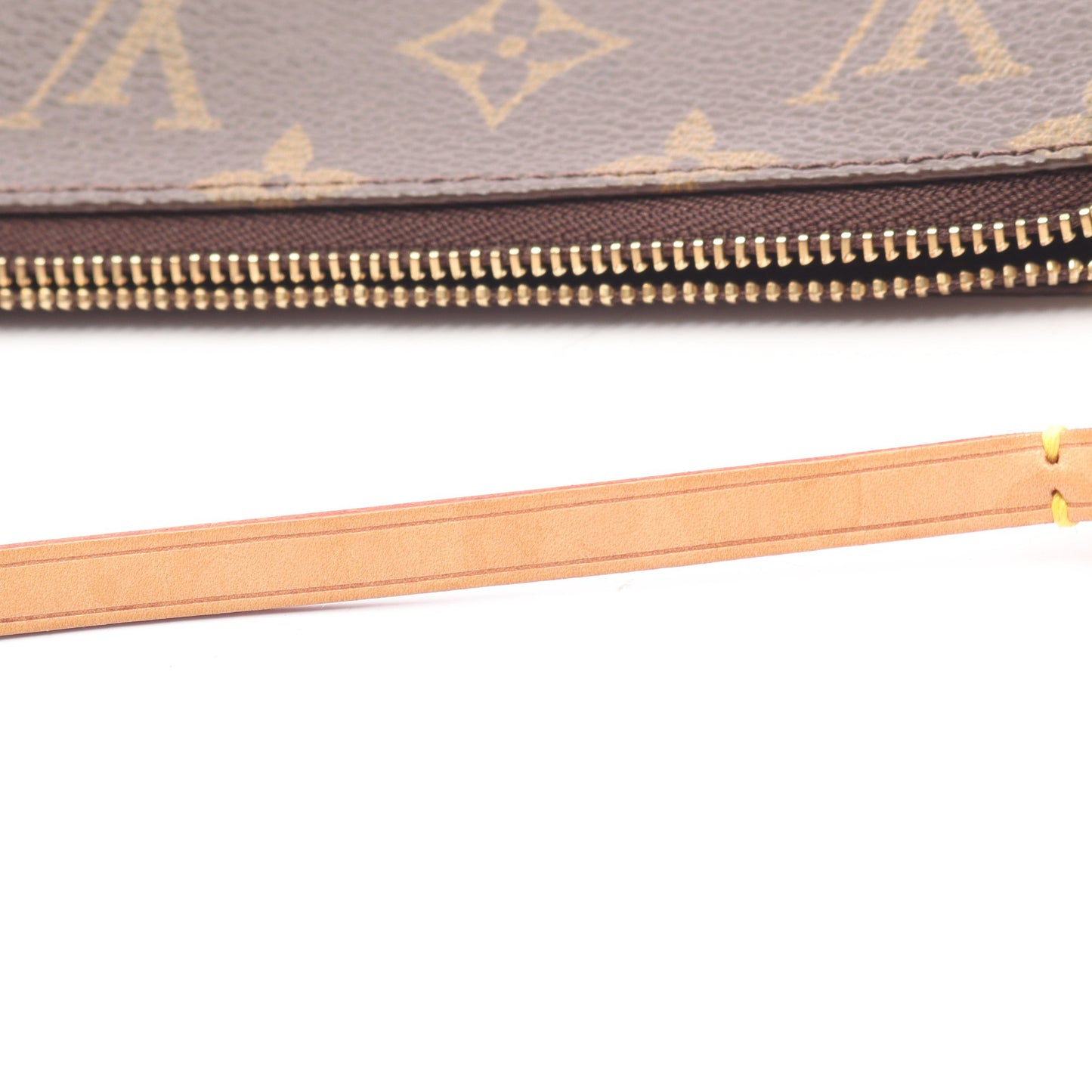 ポシェットアクセソワール モノグラム ハンドバッグ PVC レザー ブラウン ルイヴィトン バッグ LOUIS VUITTON