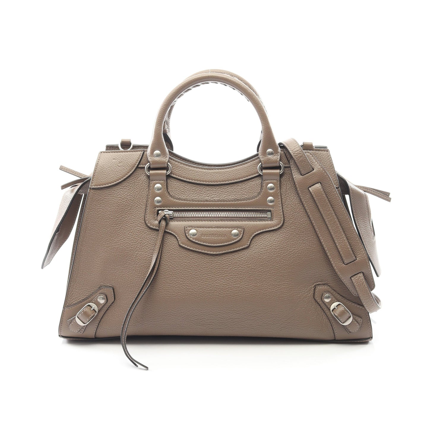 ネオクラシック ハンドバッグ レザー グレーベージュ 2WAY バレンシアガ バッグ BALENCIAGA