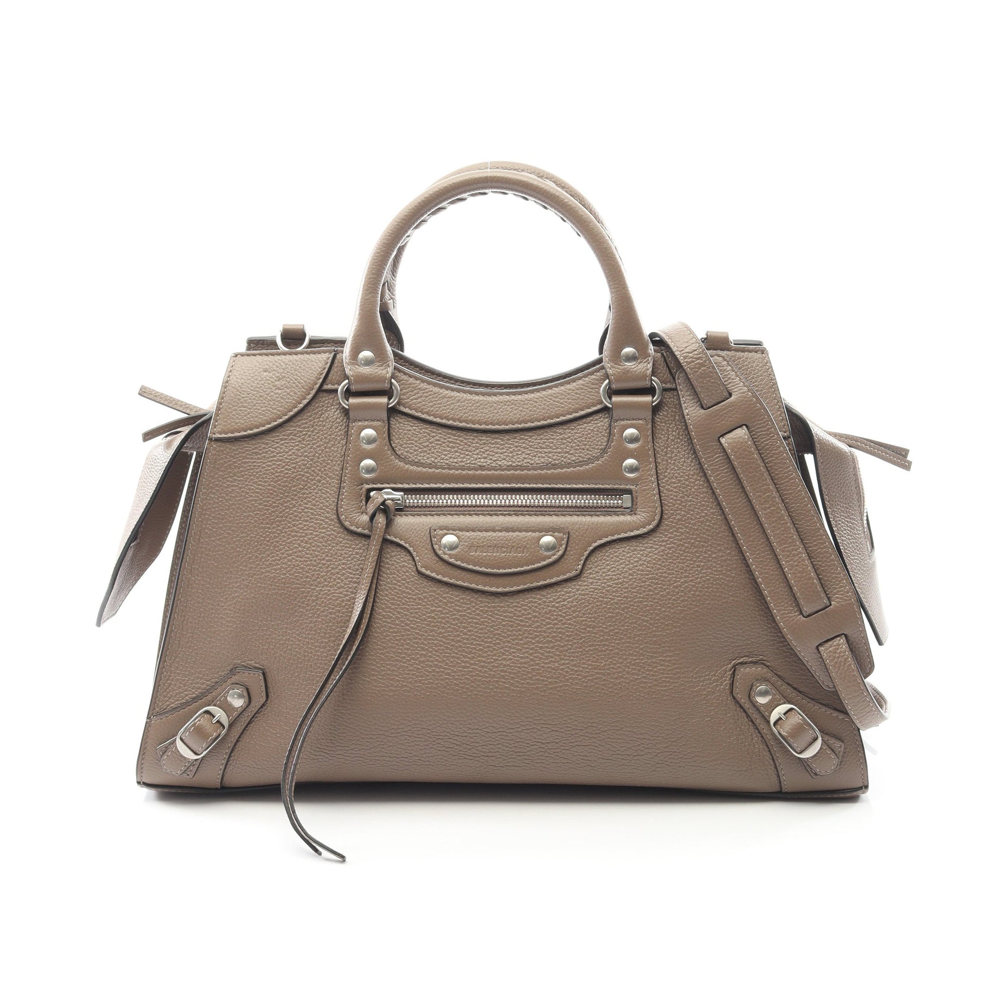 ネオクラシック ハンドバッグ レザー グレーベージュ 2WAY バレンシアガ バッグ BALENCIAGA
