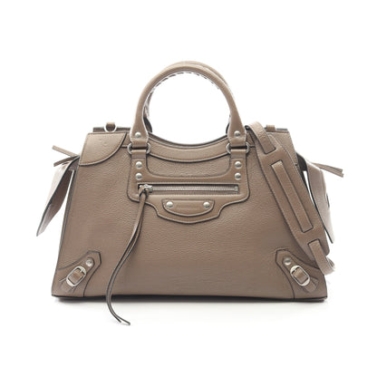 ネオクラシック ハンドバッグ レザー グレーベージュ 2WAY バレンシアガ バッグ BALENCIAGA