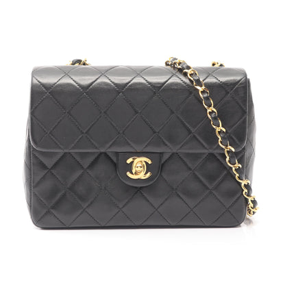 ミニマトラッセ20 チェーンショルダーバッグ ラムスキン ブラック ゴールド金具 シャネル バッグ CHANEL