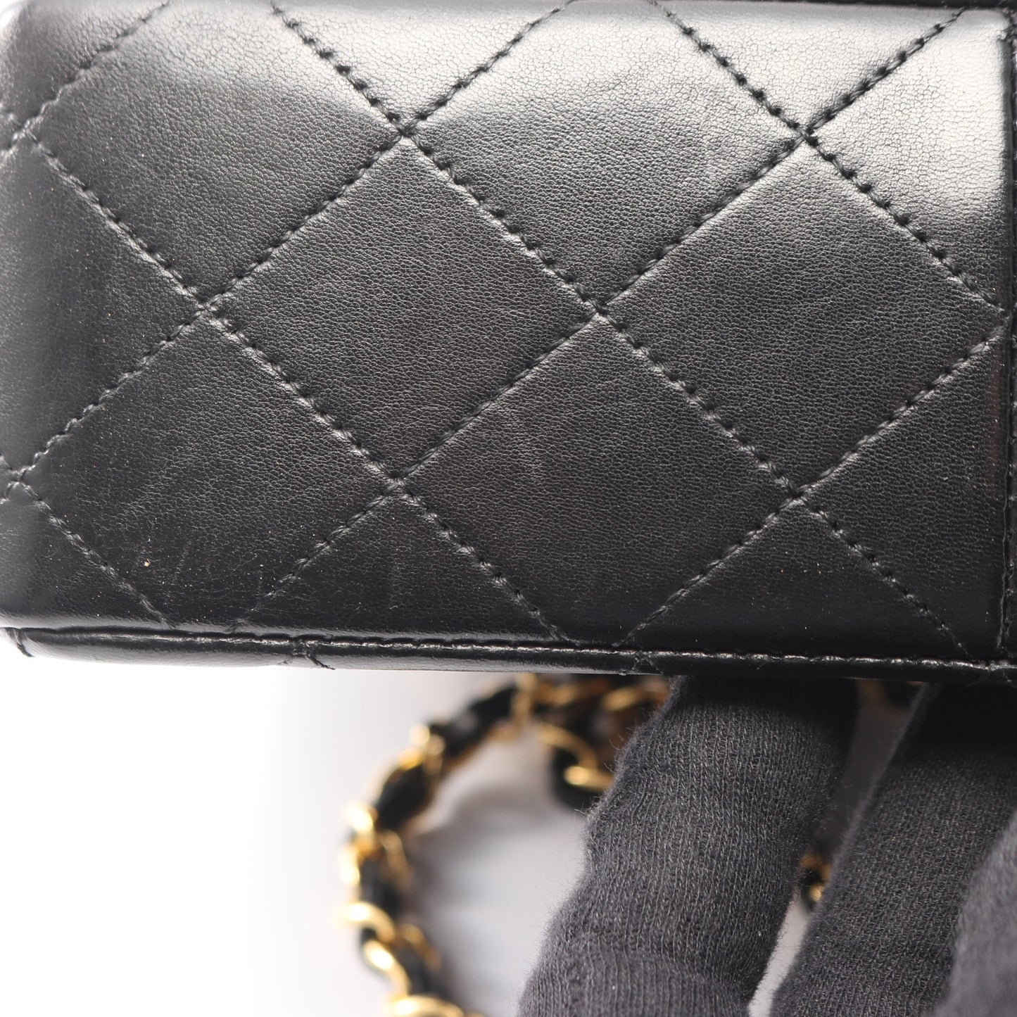 ミニマトラッセ20 チェーンショルダーバッグ ラムスキン ブラック ゴールド金具 シャネル バッグ CHANEL