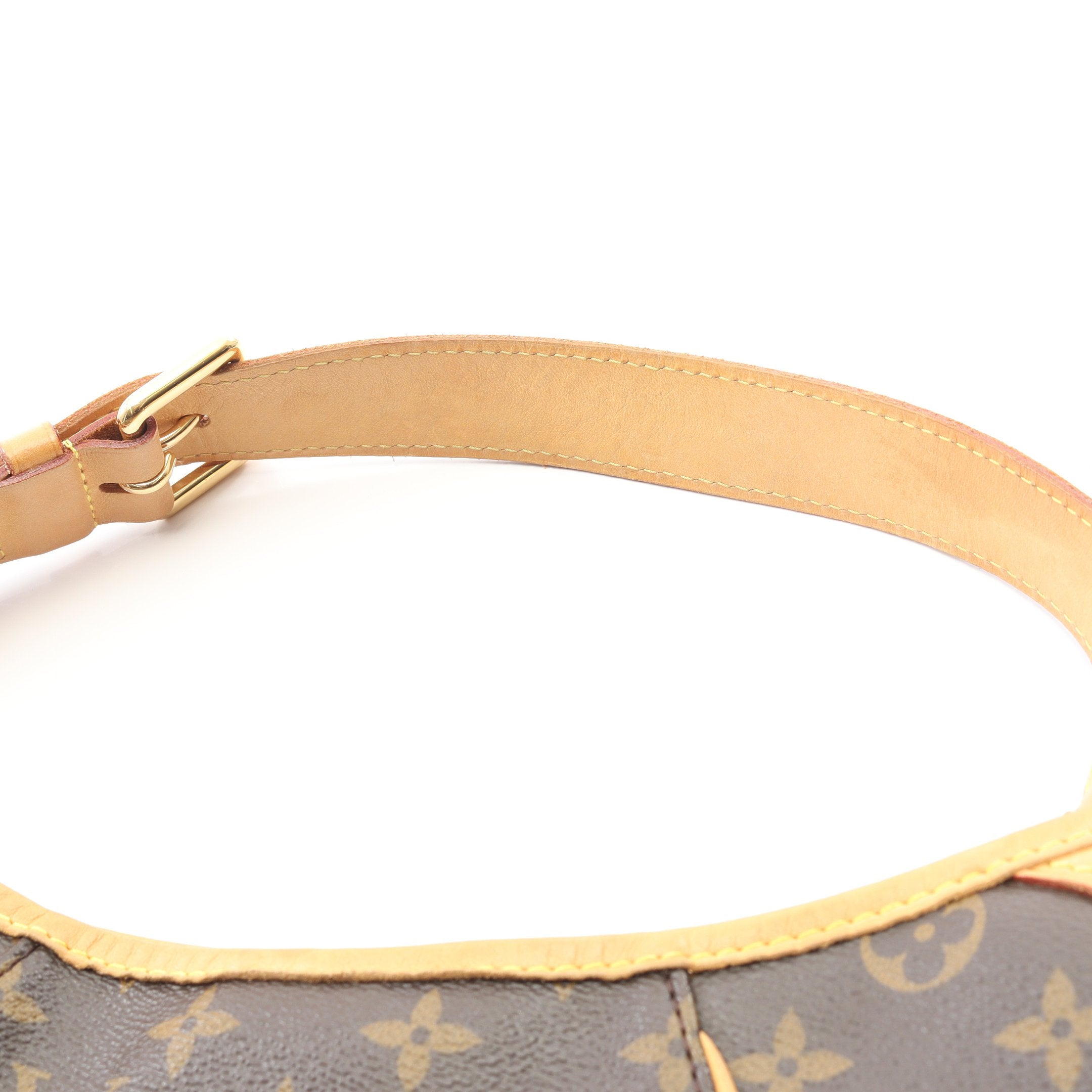 ガリエラPM モノグラム ワンショルダーバッグ PVC レザー ブラウン