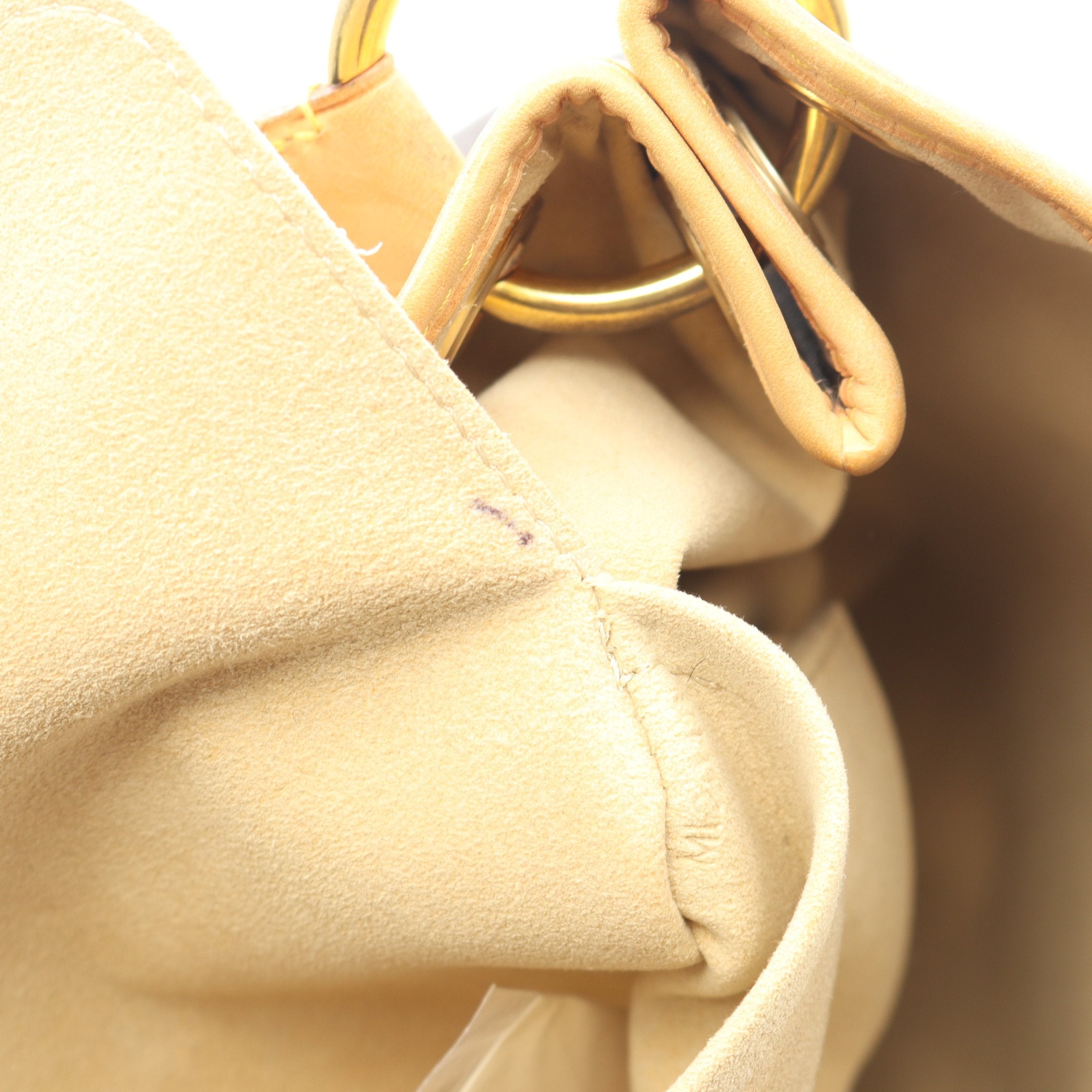 ガリエラPM モノグラム ワンショルダーバッグ PVC レザー ブラウン