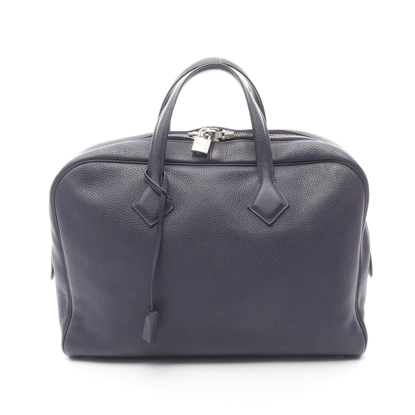 ヴィクトリア 2 12H ブルーニュイ ビジネスバッグ トリヨンクレマンス ネイビー シルバー金具 A刻印 エルメス バッグ HERMES