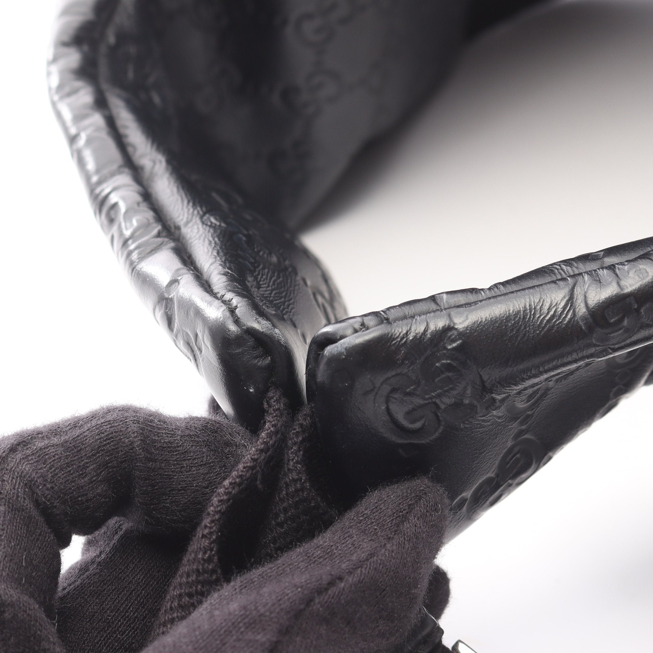 ⭐︎美品⭐︎グッチ ウエストバッグ GG シマ シェリーライン レザー ブラック グッチシマ シェリーライン ボディバッグ ウエストバッグ レザー