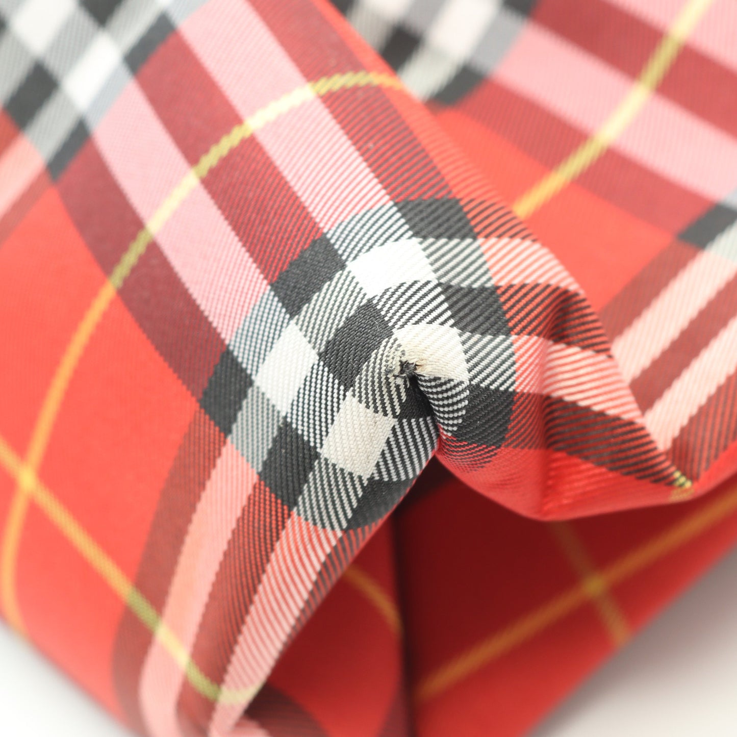 ノバチェック ハンドバッグ キャンバス レザー レッド ライトブラウン マルチカラー バーバリー バッグ BURBERRY