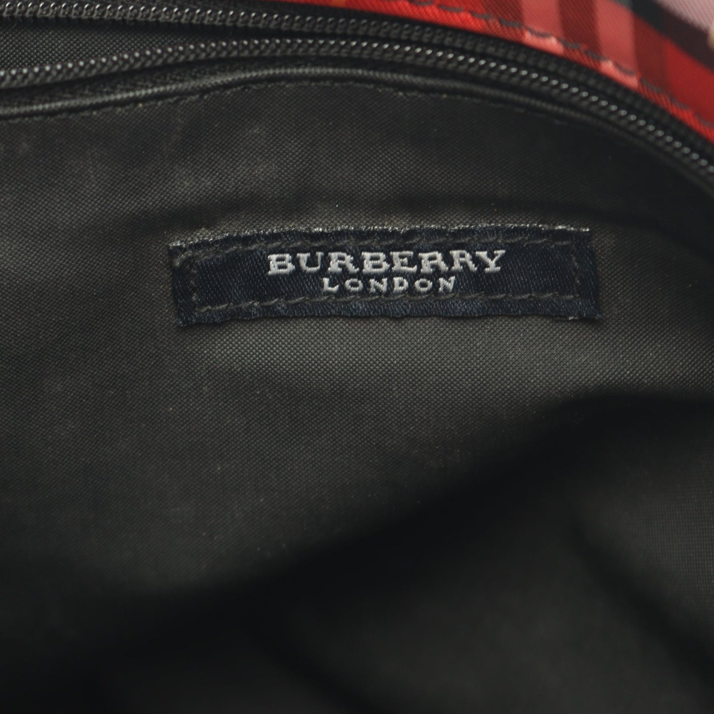 ノバチェック ハンドバッグ キャンバス レザー レッド ライトブラウン マルチカラー バーバリー バッグ BURBERRY