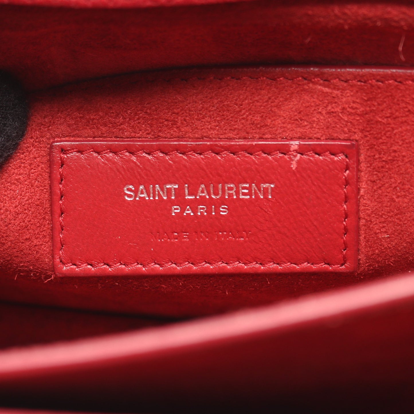 サンセット ミディアム ショルダーバッグ レザー レッド サンローランパリ バッグ SAINT LAURENT PARIS