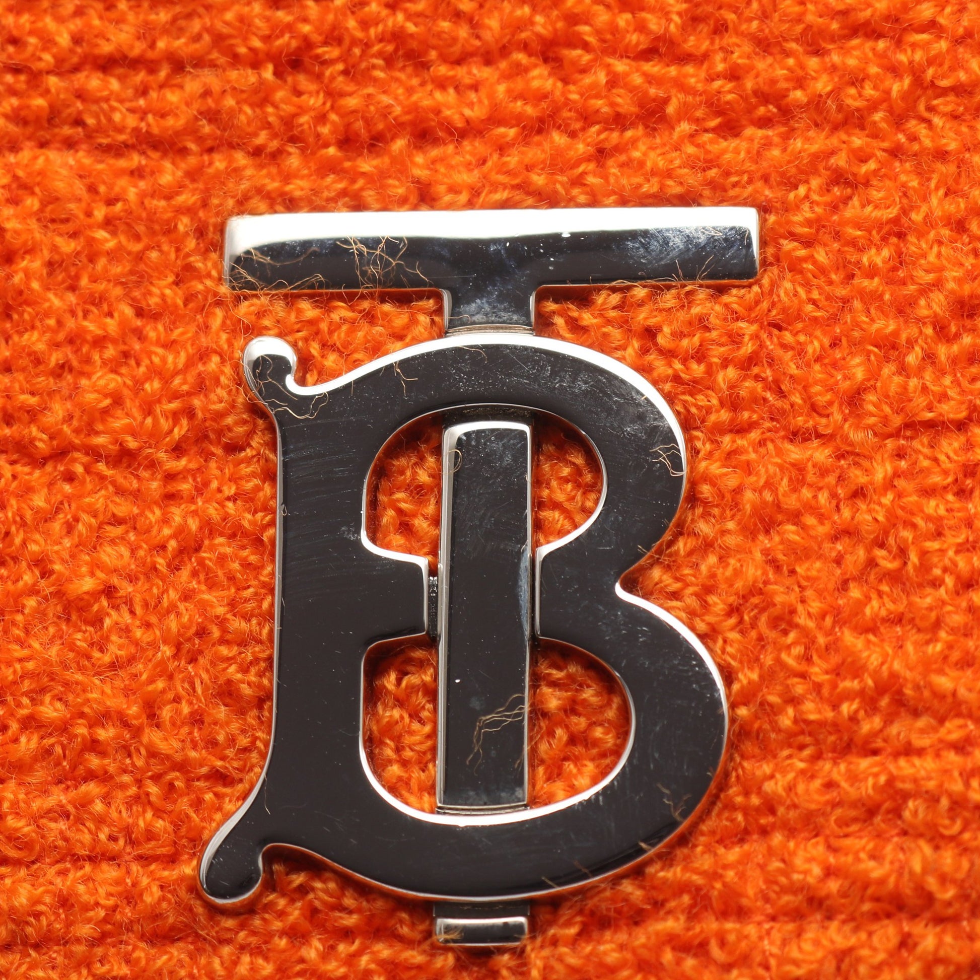 ローラバッグ スモール チェーンショルダーバッグ パイル オレンジ バーバリー バッグ BURBERRY
