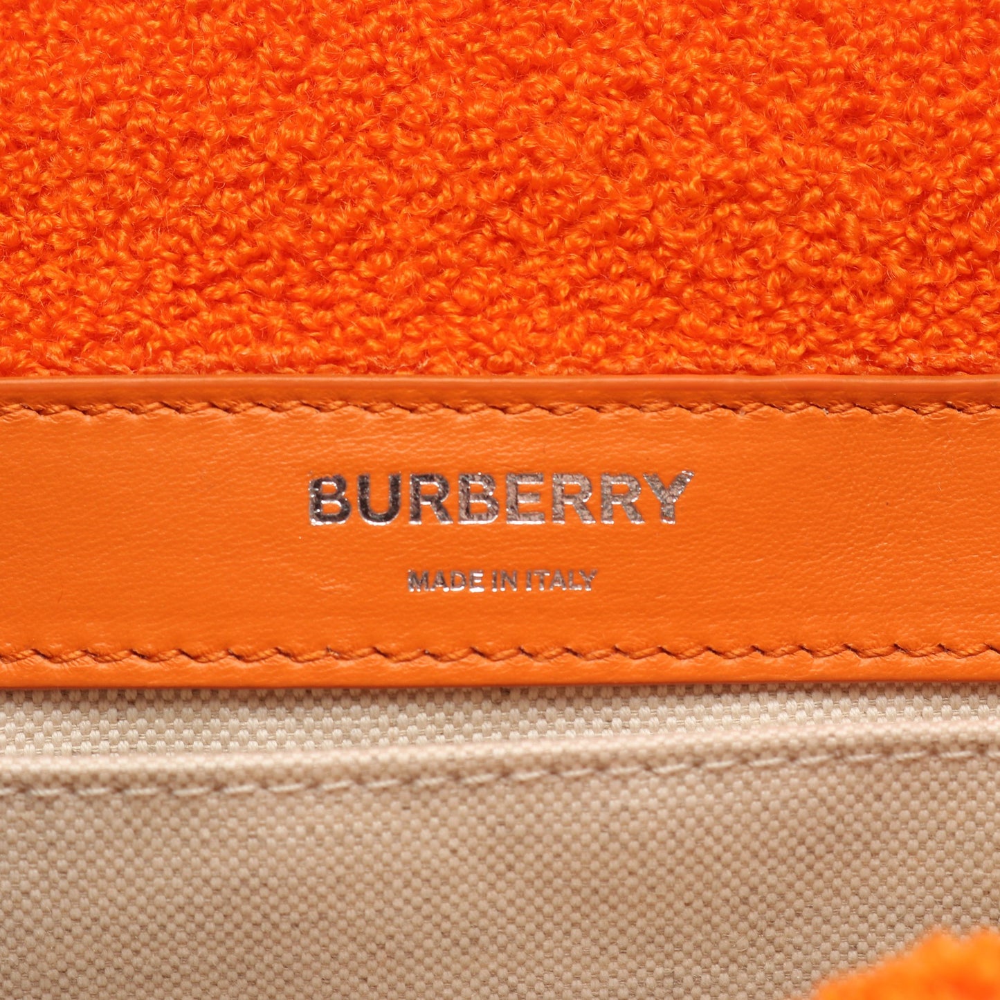 ローラバッグ スモール チェーンショルダーバッグ パイル オレンジ バーバリー バッグ BURBERRY